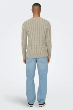 Camisola de gola redonda