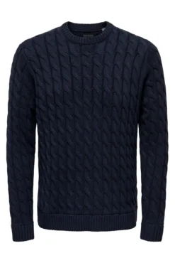 Camisola de gola redonda