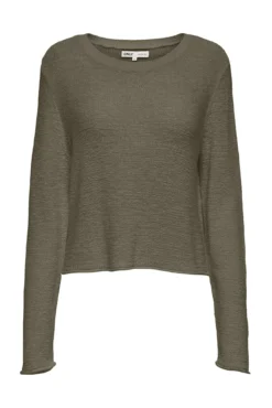 Camisola de gola redonda