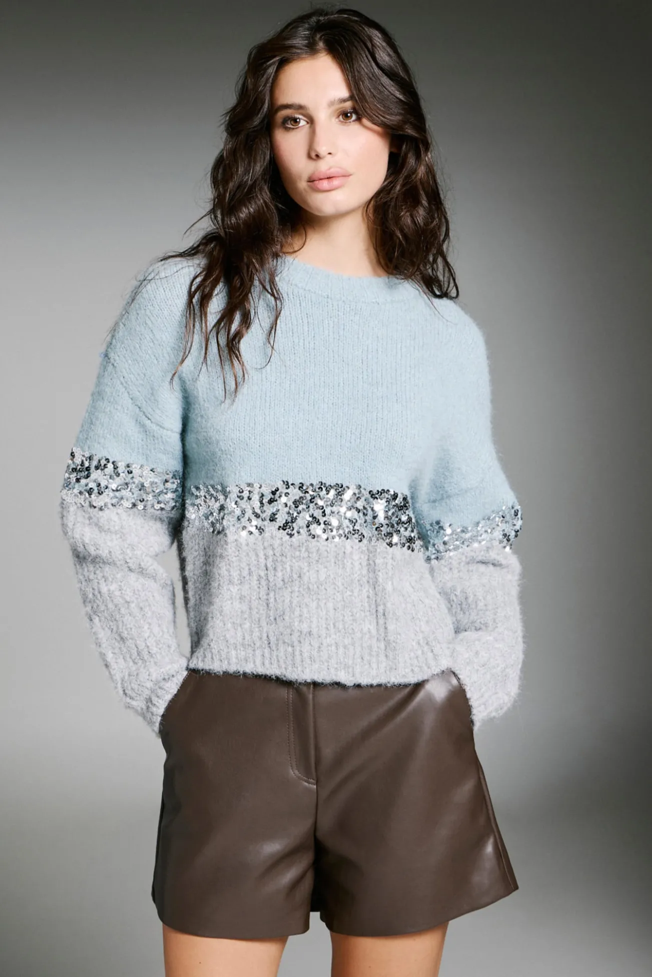 Camisola de lantejoulas