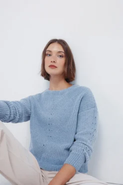 Camisola de lurex chenille