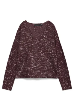 Camisola de lurex e lantejoulas