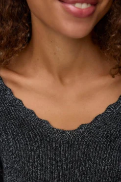 Camisola de malha de manga comprida
