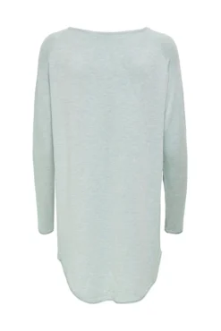 Camisola de malha gola redonda