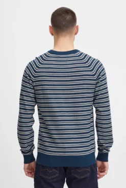 Camisola de Malha Gola Redonda Riscas