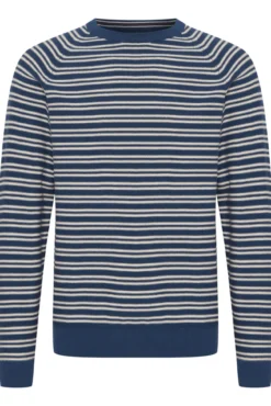 Camisola de Malha Gola Redonda Riscas