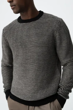 Camisola de malha riscas