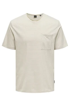 Camisola de manga curta com bolso