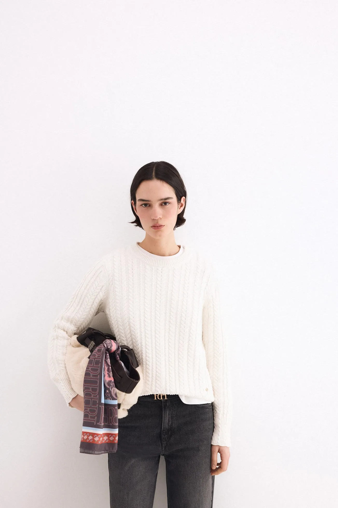 Camisola de oitos cropped