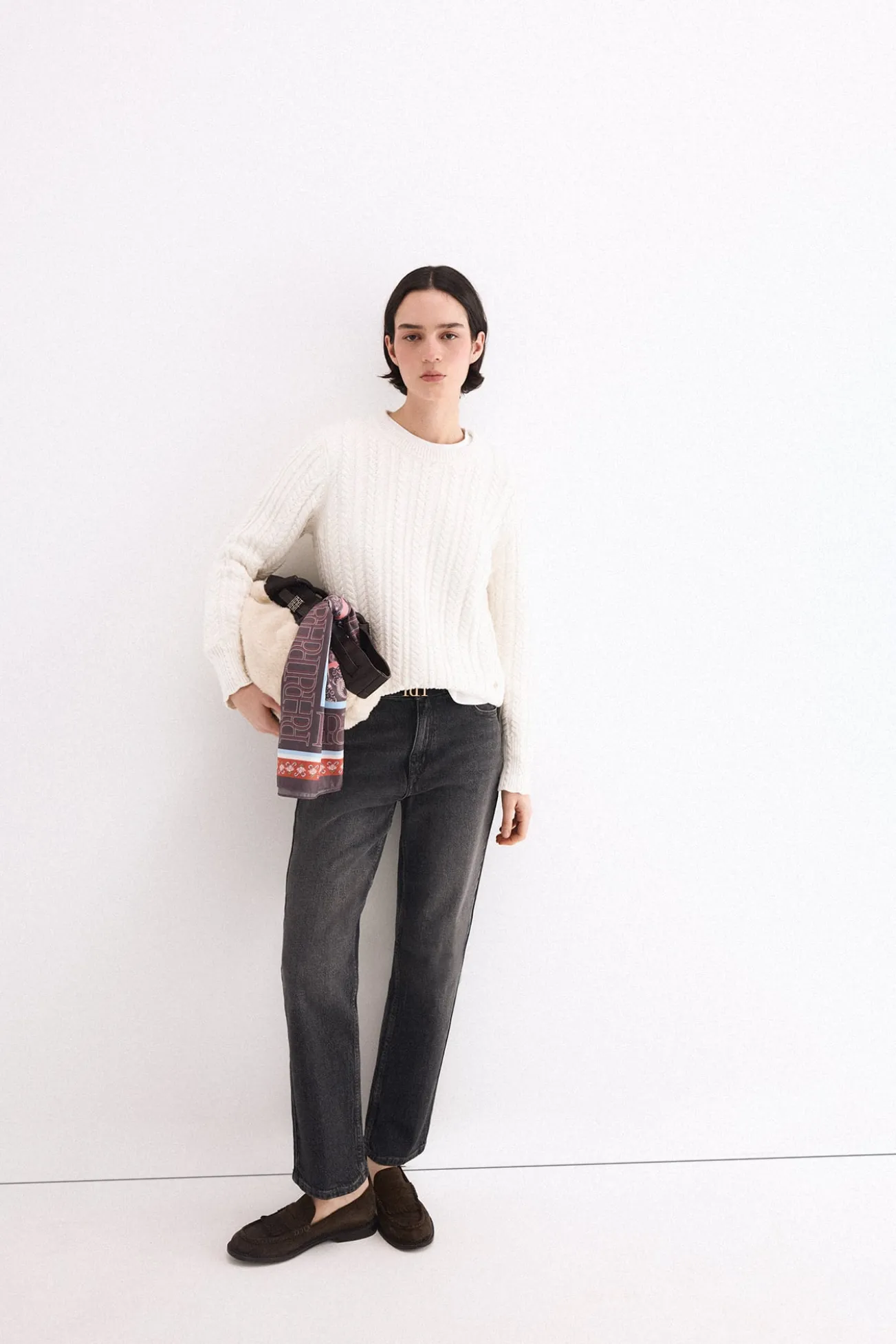 Camisola de oitos cropped