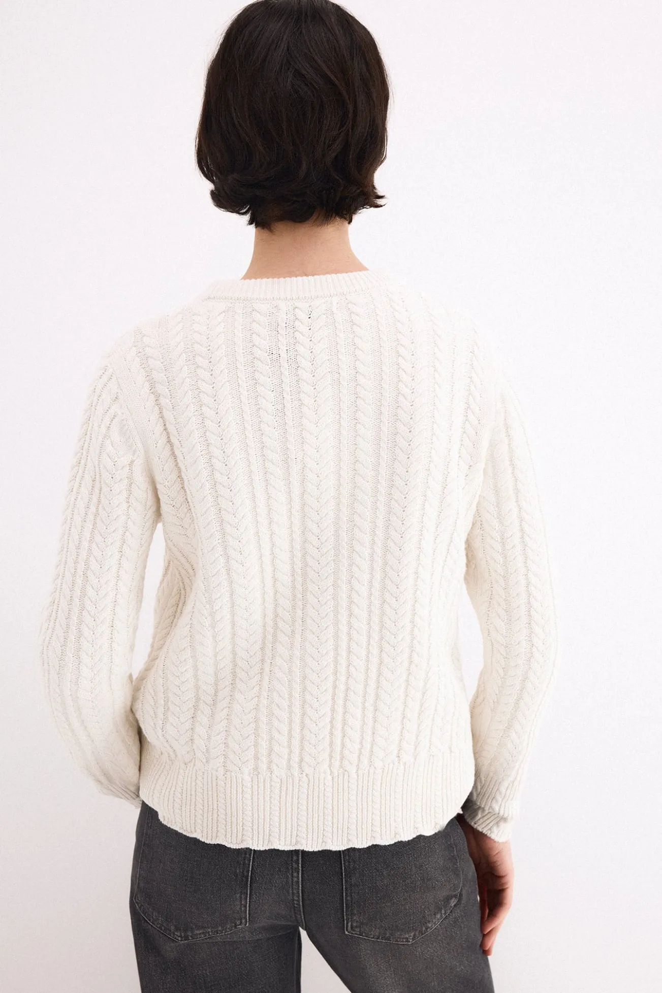 Camisola de oitos cropped