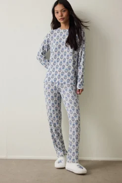 Camisola de pijama floral com efeito térmico Tea Time