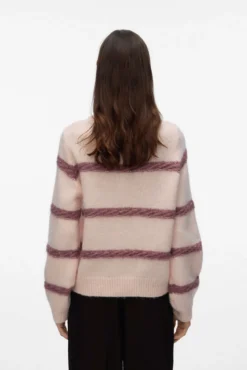 Camisola de riscas malha