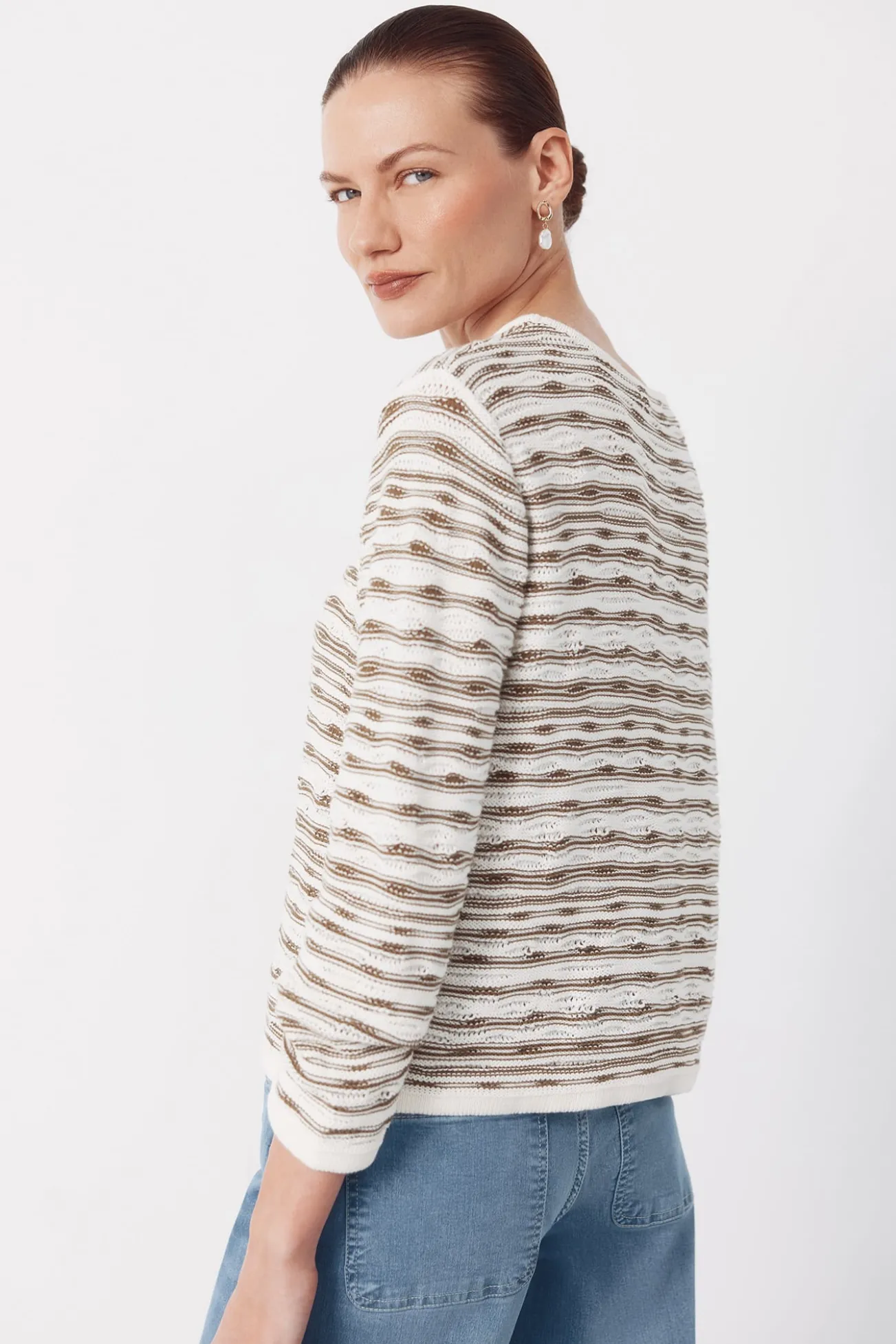 Camisola em malha texturada