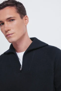 Camisola estiloso com gola de caminhoneiro