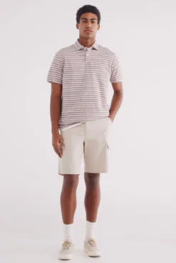 camisola estruturado com microlistras e regular fit