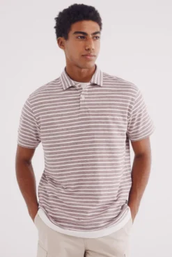 camisola estruturado com microlistras e regular fit
