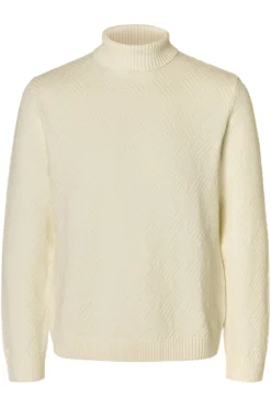 Camisola estruturado de gola alta 100% algodão orgânico