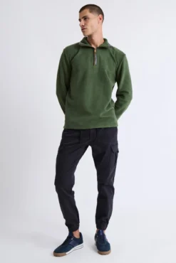 Camisola Fecho-Éclair com polar meia