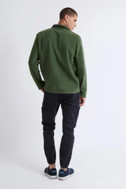 Camisola Fecho-Éclair com polar meia