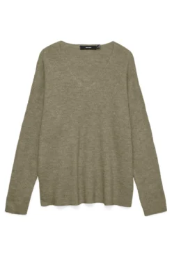 Camisola feminino de malha fina com glitter