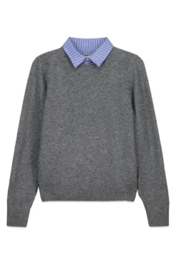Camisola gola de malha