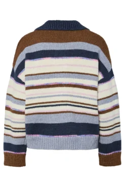 Camisola gola polo contrastante