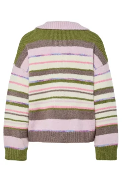 Camisola gola polo contrastante