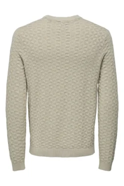 Camisola gola redonda textura