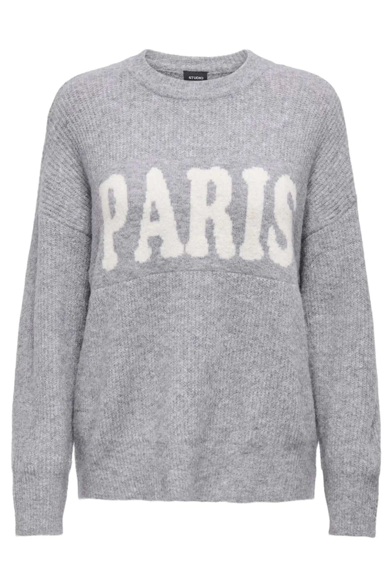 Camisola oversized com texto PARIS