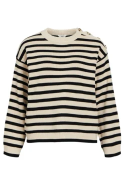 Camisola riscas botões