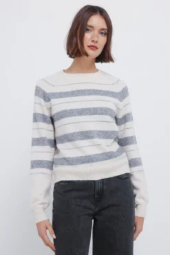 Camisola riscas de lurex