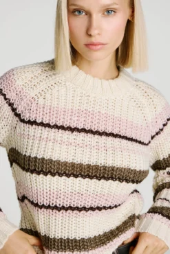 Camisola riscas multicolorido