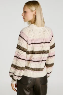 Camisola riscas multicolorido