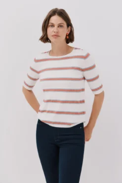 Camisola riscas multicor
