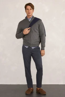 Cardigan canelado