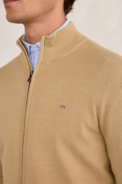 Cardigan canelado