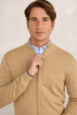 Cardigan canelado