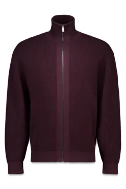 Cardigan com casaco de malha