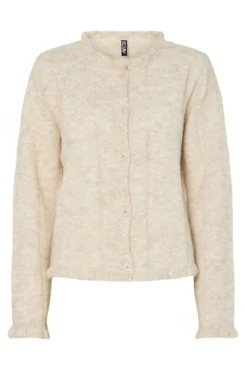Cardigan com manga , mangas e gola