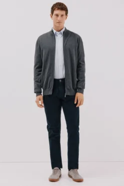 Cardigan de algodão e cashmere