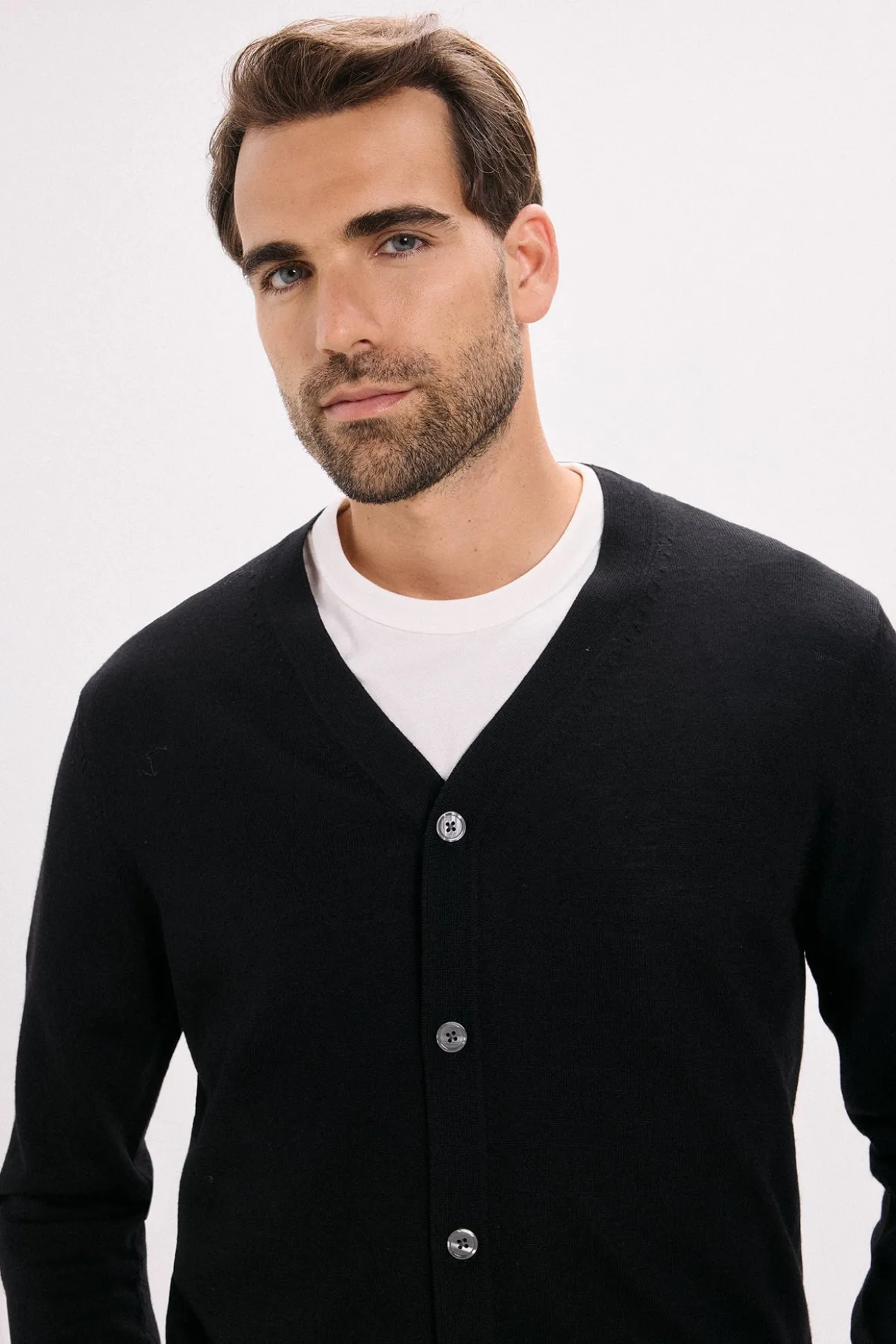Cardigan de corte regular