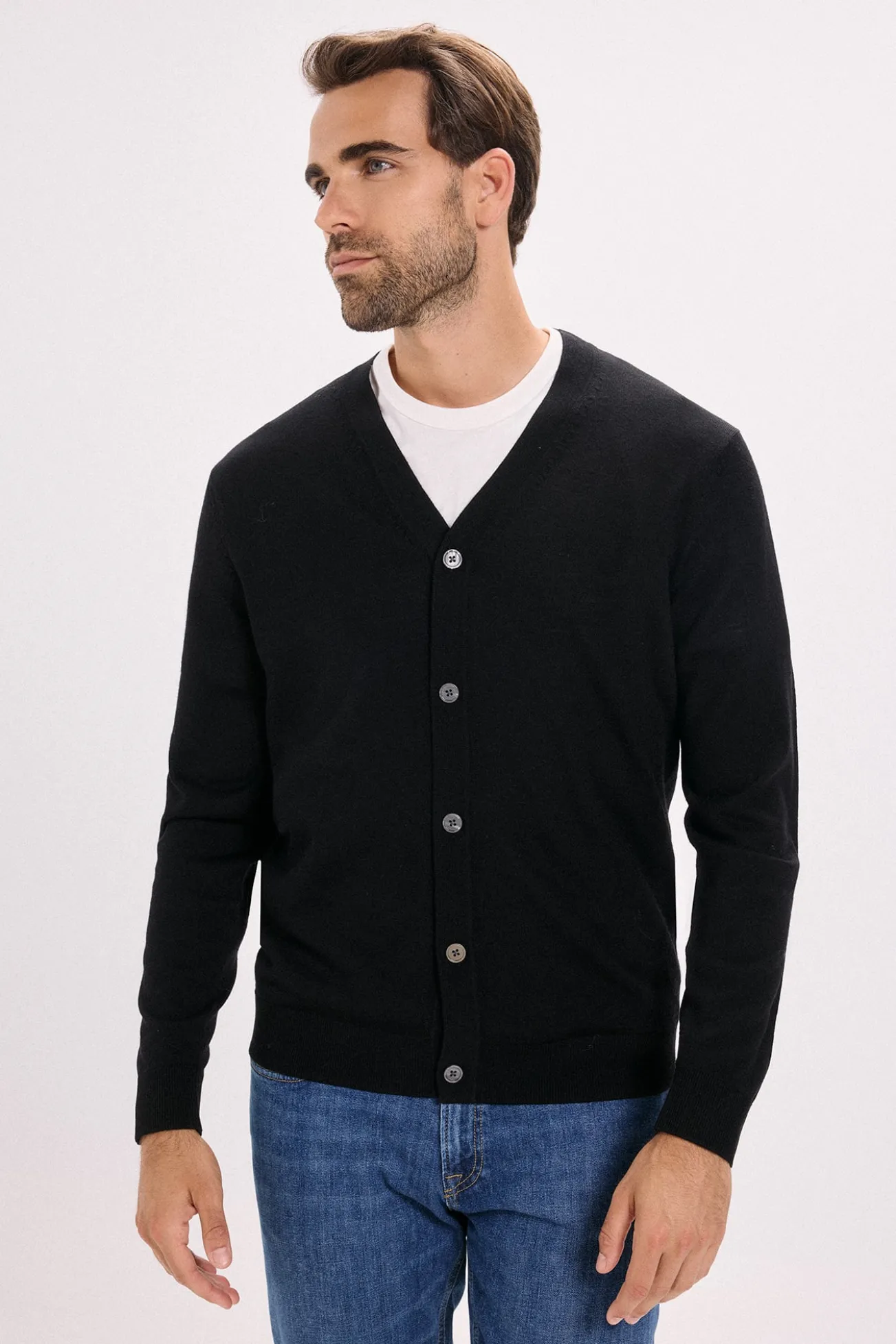 Cardigan de corte regular