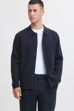Cardigan de gola polo
