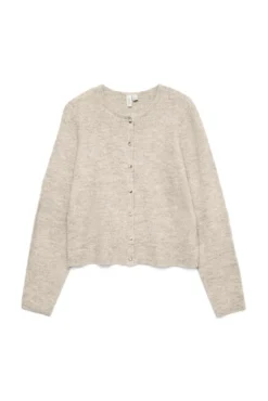 Cardigan de gola redonda