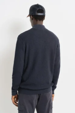 Casaco de malha fecho-éclair