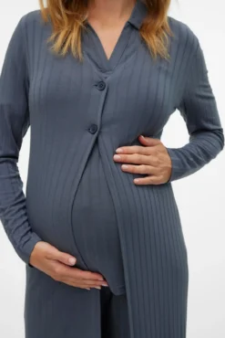 Casaco longo de malha para maternity