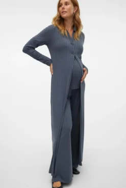 Casaco longo de malha para maternity