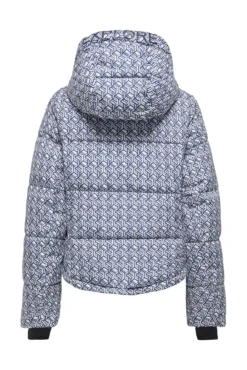 Casaco ski acolchoado técnico estampado para mulher