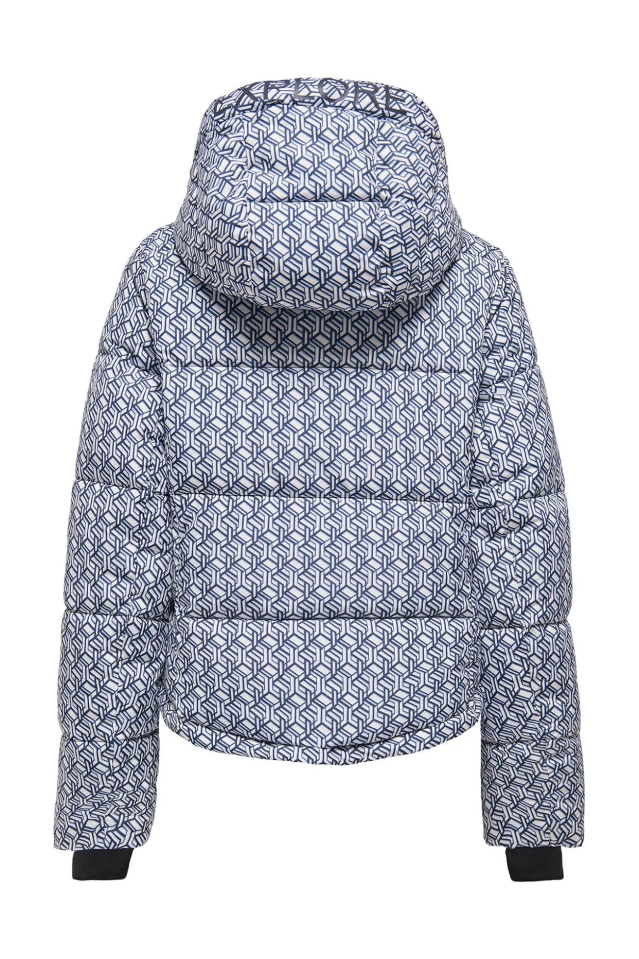Casaco ski acolchoado técnico estampado para mulher